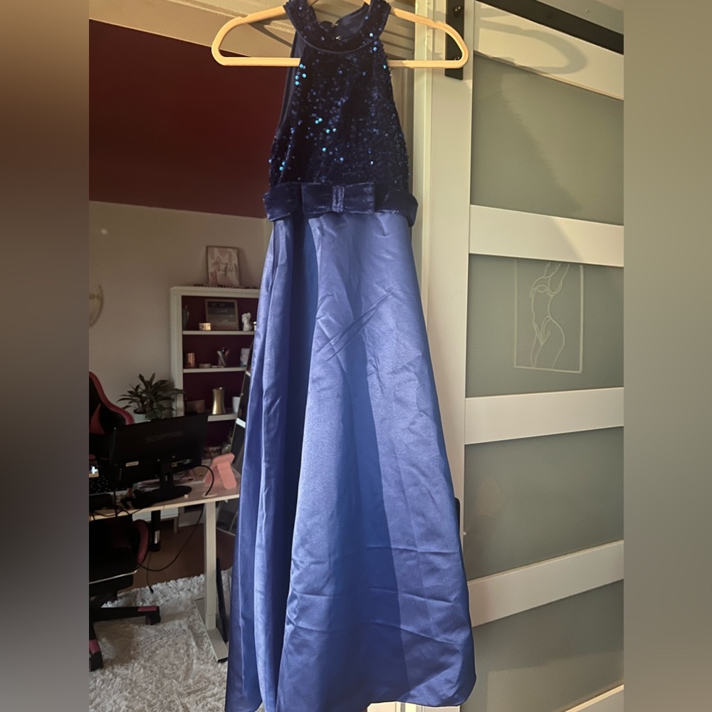 Navy blue formal dress